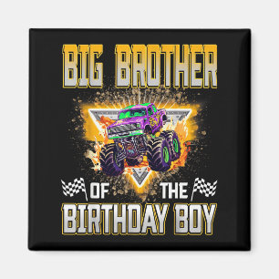 Grote Broer Van De Verjaardagsman Monstertruck Geb Magneet