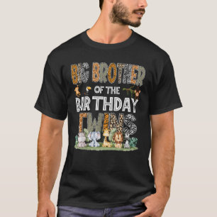Grote broer van de verjaardagstweeling Safari Wild T-shirt