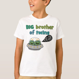 GROTE broer van Twins "We are here!" T-shirt