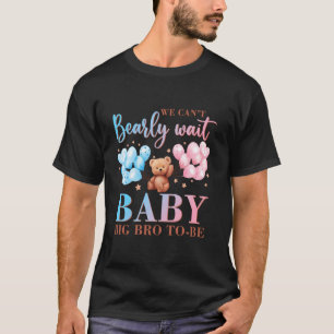 Grote broer we kunnen bijna niet wachten baby show t-shirt