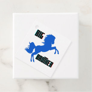 Grote broerpaarden bedankjes labels