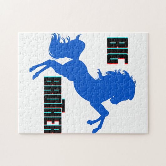 Grote broerpaarden legpuzzel (Horizontaal)