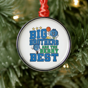 Grote broers zijn het allerbeste - Blauwebespen gr Metalen Ornament