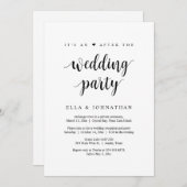 Grote bruiloft, het is een na-feest kaart (Voorkant / Achterkant)