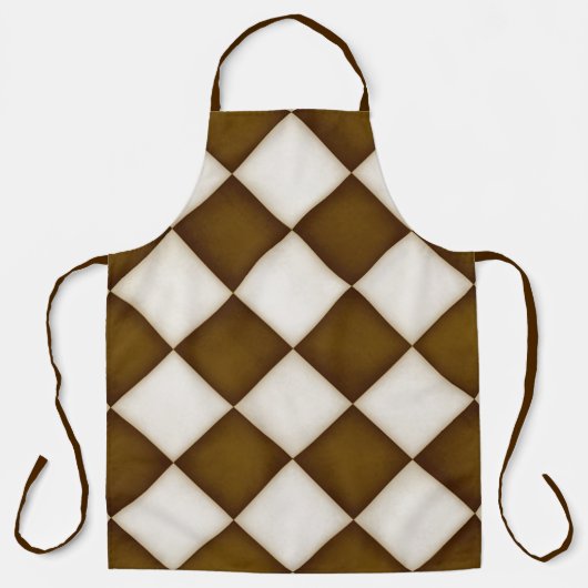 Grote Bruine & Antiek Witte Diamanten Groot Schort (Voorkant)