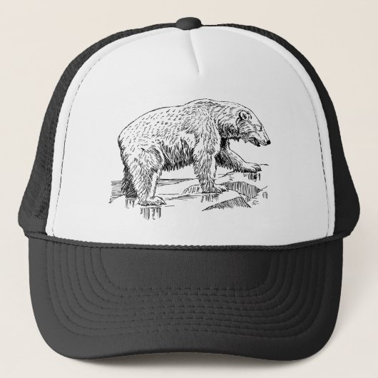 Grote Bruine Beer Trucker Pet (Voorkant)