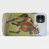 Grote bruine paardenolie voor roodbruin Case-Mate iPhone case (Achterkant (horizontaal))