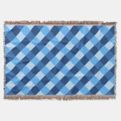 Grote buffelcheque, schaduwen van denim blauw deken (Voorkant)