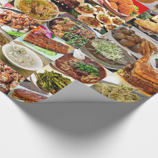 Grote buffer van gebufferde levensmiddelen cadeaupapier (Hoek)