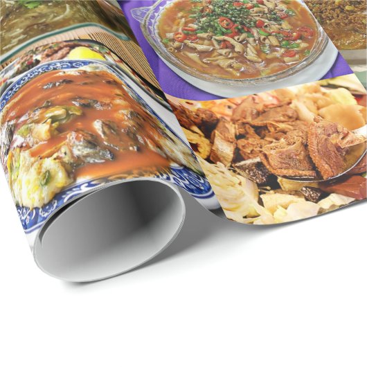 Grote buffer van gebufferde levensmiddelen cadeaupapier (Rol Hoek)