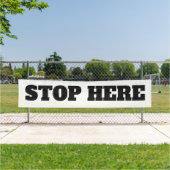 Grote buitenstop hier Business Custom Spandoek (Insitu)