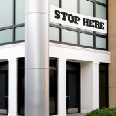 Grote buitenstop hier Business Custom Spandoek (Buitenkant Gebouw)