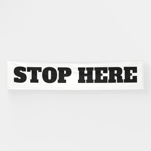 Grote buitenstop hier Business Custom Spandoek (Horizontaal)