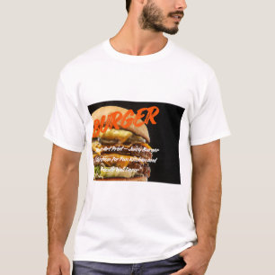 Grote Burger Kunst – sappige Cheeseburger Illustra T-shirt