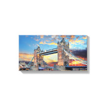 Grote canvas - London Tower Bridge