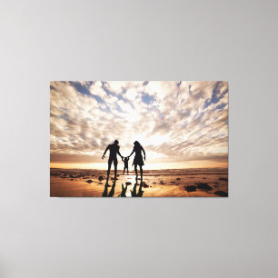 Grote canvas print voor familie foto