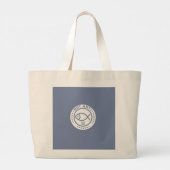 Grote Canvas tas Blauw Niet Anti Vis (Achterkant)