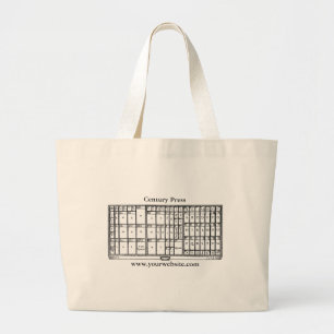 Grote canvas tas met briefperthema