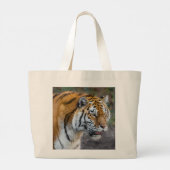 Grote canvas tas van de tijger (Achterkant)