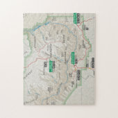 Grote Canyon-kaartpuzzel Legpuzzel (Verticaal)