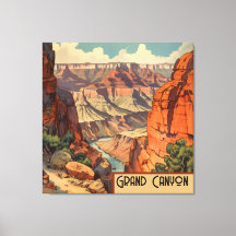 Grote Canyon Vintage Zuidwest Landschap