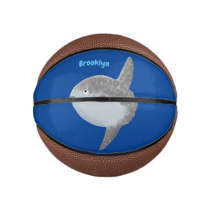 Grote cartoon van de zeeduivel basketbal
