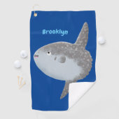 Grote cartoon van de zeeduivel golfhanddoek (Insitu)