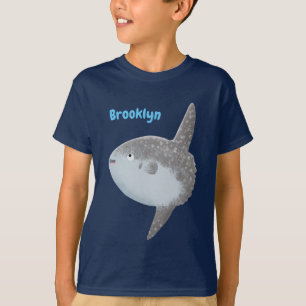 Grote cartoon van de zeeduivel t-shirt
