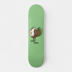 Grote cartoon van een grote hondenboomgaard skateboard
