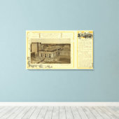 Grote centrale terminal canvas afdruk (Insitu (Houten vloer))