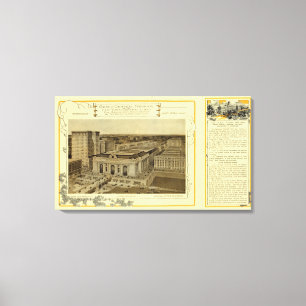 Grote centrale terminal canvas afdruk