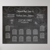 GROTE CHALKBOARD MASON JAR SEINGESCHART POSTER (Voorkant)