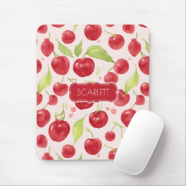 Grote Cherry Waterverf Kleurrijke Personaliz Patte Muismat