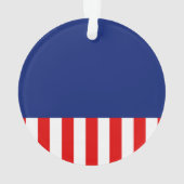 Grote Chroom als Silver Star op feestelijke kleure Ornament (achterkant)