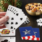 Grote Chroom als Silver Star op feestelijke kleure Speelkaarten (Insitu)