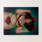 GROTE  CHUBBY BBW VROUW BIKINI JIGSAW PUZZZLE LEGPUZZEL (Horizontaal)