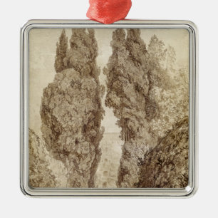 Grote cilinders in de Villa d'Este Metalen Ornament