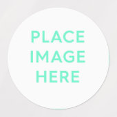 Grote cirkelkleefstof / waterdicht etiket labels (Design 1)