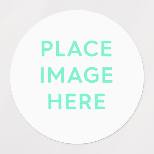 Grote cirkelkleefstof / waterdicht etiket labels (Design 1)