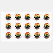 Grote cirkelkleefstof / waterdicht etiket labels (Vel)