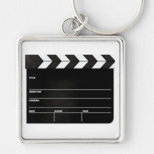 Grote ClapBoard Film Slate Sleutelhanger