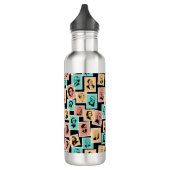 Grote componisten op postzegels, driekleurenpatroo waterfles  (Links)