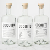 Grote Coquito Voedingswaarde Informatie Feiten Likeurfles Etiket (Flessen)