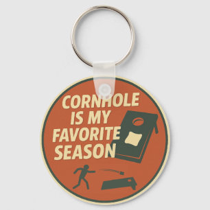 Grote Cornhole Speler Humor Sleutelhanger