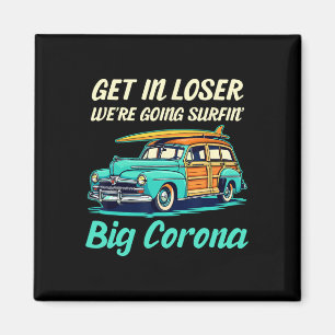 Grote Corona Del Mar Beach Surf Girl Vrouwen Manne Magneet