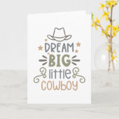 grote Cowboy Kaart (Gele Bloem)