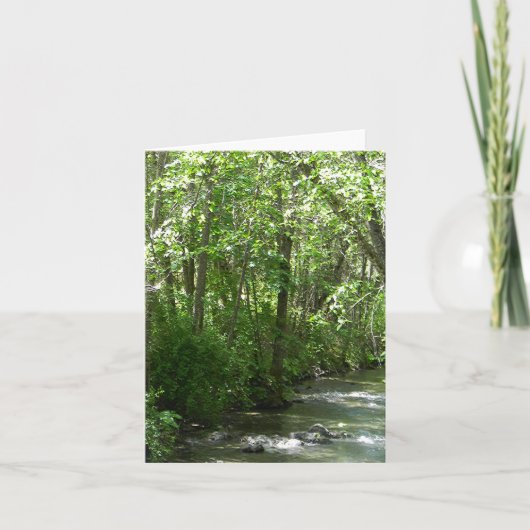 Grote Creek in de zomer..... Kaart (Voorkant)