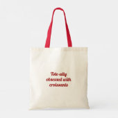 Grote croissanttas tote bag (Achterkant)