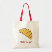 Grote croissanttas tote bag (Voorkant)
