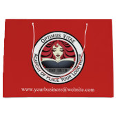 Grote Custom Shopping Bag met Company Logo Groot Cadeauzakje (Voorkant)